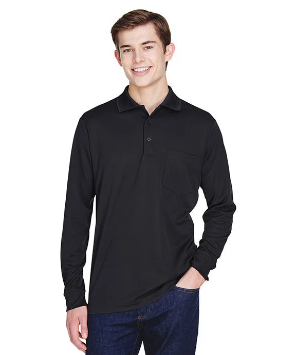 88192P - Core 365 Adult Pinnacle Performance Long-Sleeve Piqué Polo with Pocket