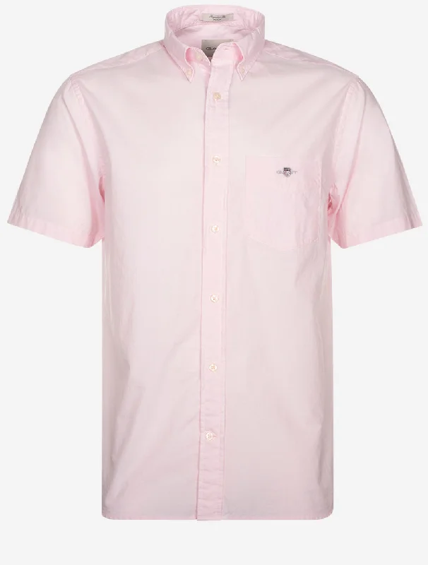 Regular Poplin Short Sleeve Light Pink