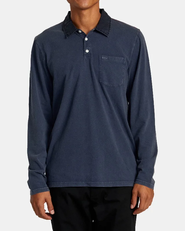 PTC Polo II Long Sleeve Shirt - Moody Blue