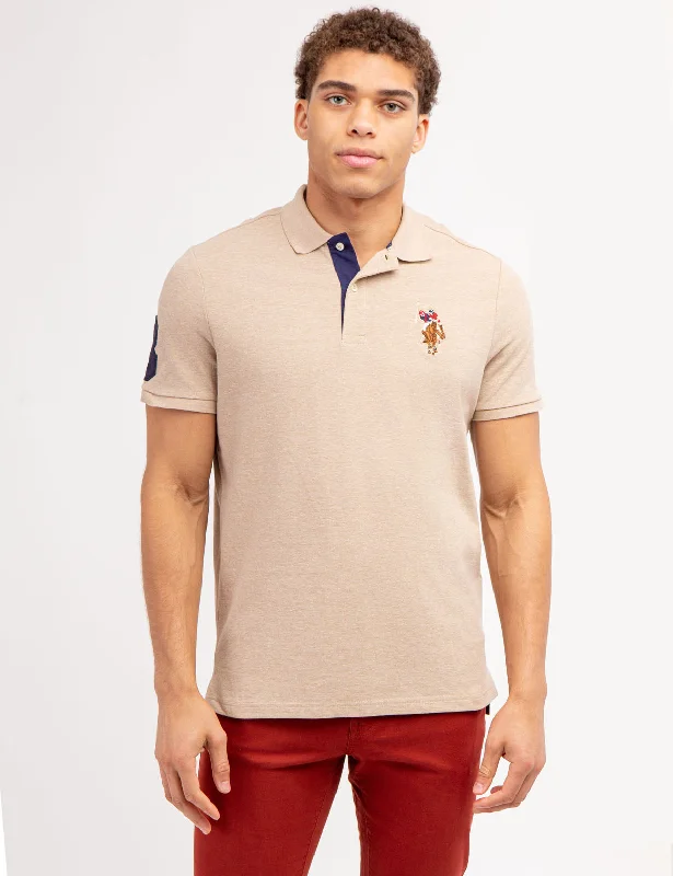 MULTI COLOR BIG LOGO POLO SHIRT