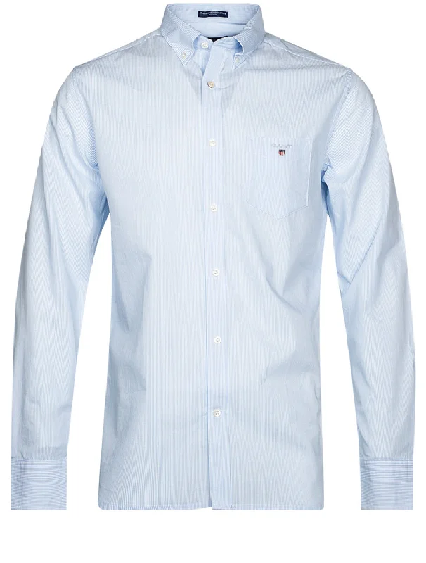 Regular Fit Broadcloth Banker Buttondown Capri Blue