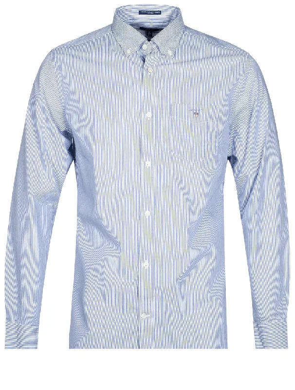 Regular Broadcloth Banker Buttondown College Blue