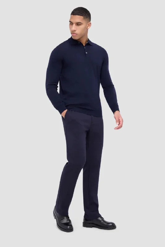 Bugatchi Super Merino Solid Polo Sweater