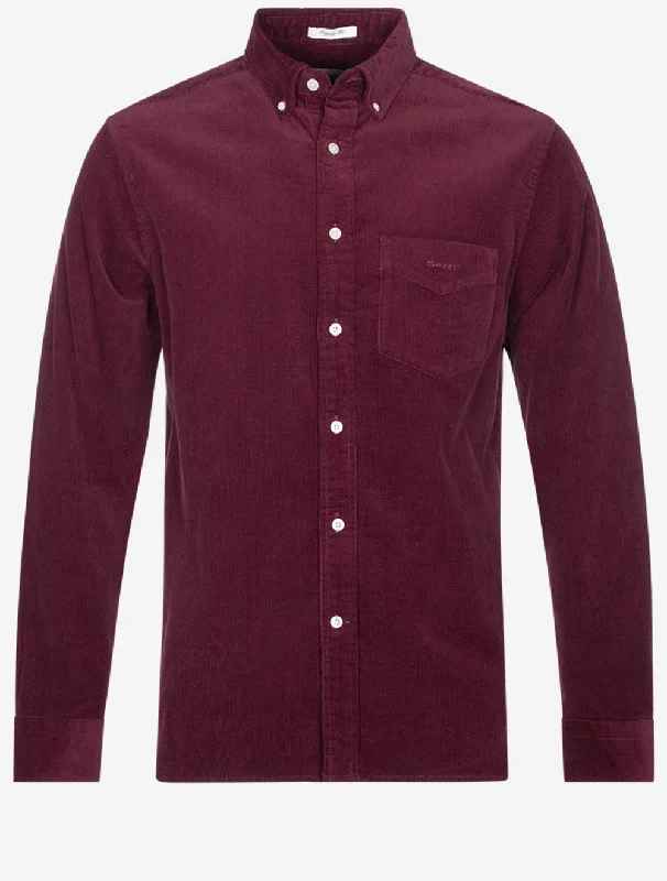 Regular Corduroy Shirt Red Shadow