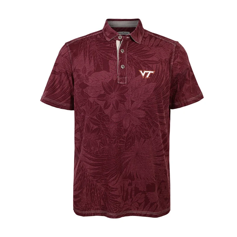 Virginia Tech Men's Big and Tall Sport Santiago Paradise Polo by Tommy Bahama