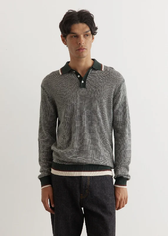 Collar Line Knit Polo