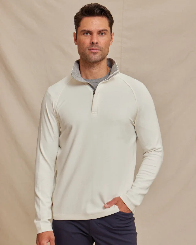 The Voyager - Performance 1/4 Zip Pullover - Ivory