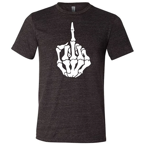 Skeleton Middle Finger Shirt Unisex