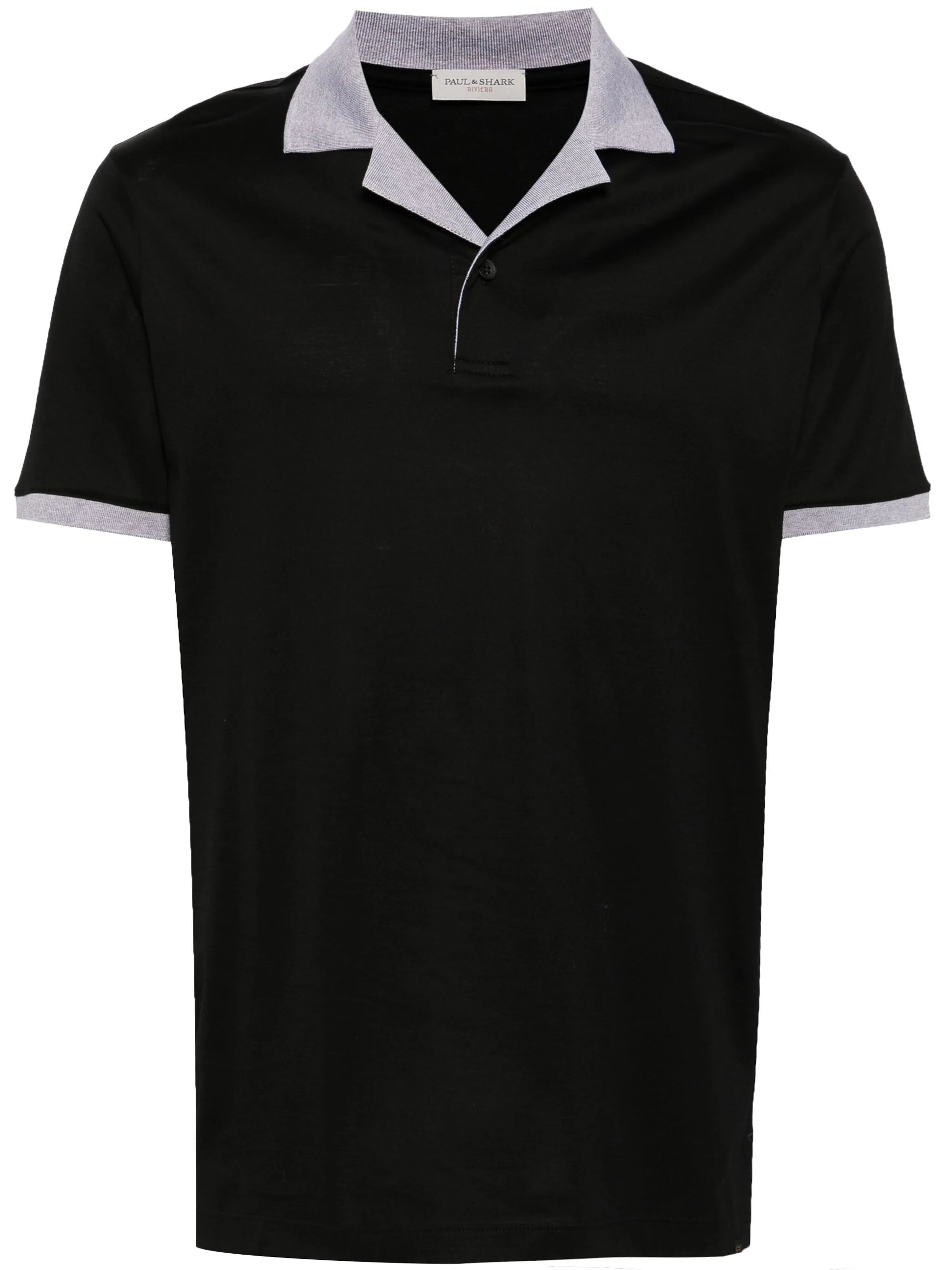 Contrast-Trim Cotton Polo Shirt