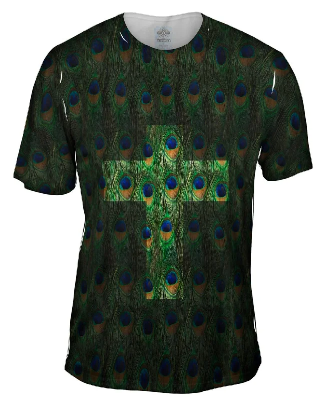 Cross Peacock Animal Skin