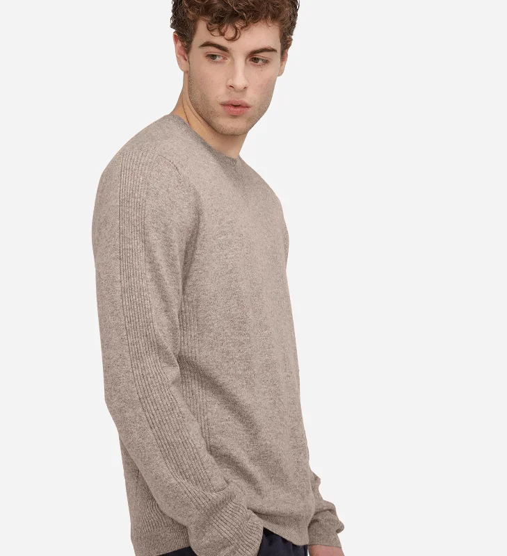 The Textured Cashmere Crewneck Sweater