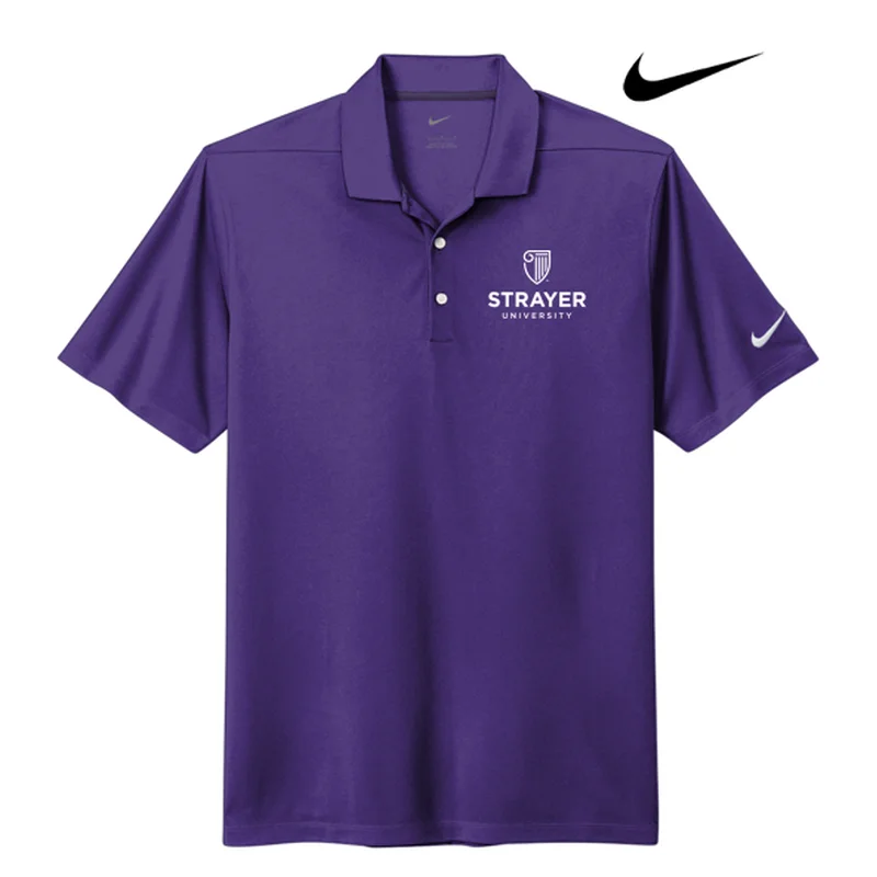 NEW STRAYER Nike Dri-FIT Micro Pique 2.0 Polo - Court Purple