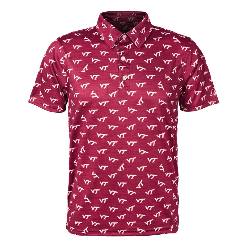 Virginia Tech Saturday Polo Shirt: Maroon