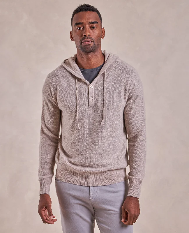 The Kenneth - Cashmere Hoodie - Oatmeal