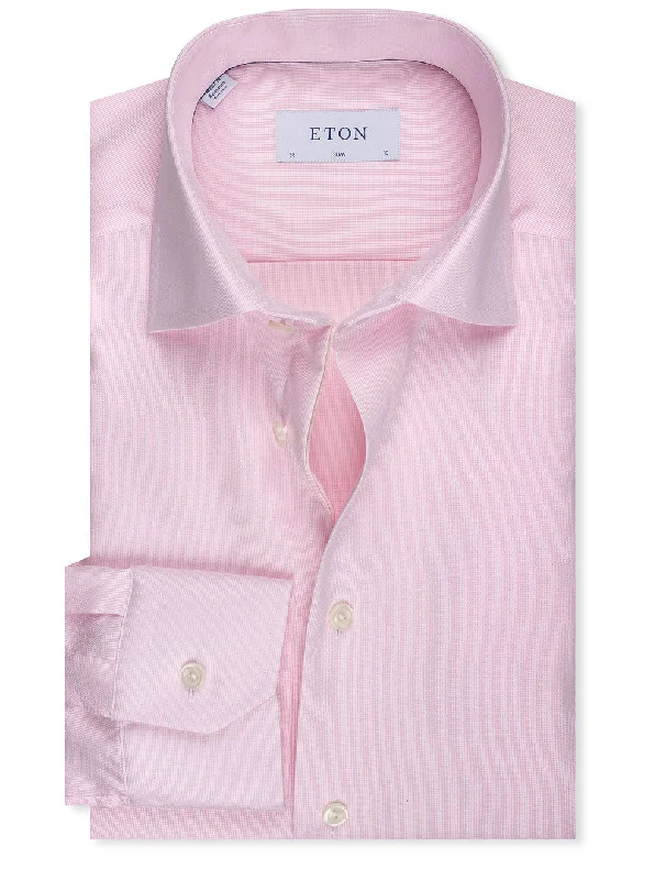 Slim Fit Fine Twill Shirt Pink