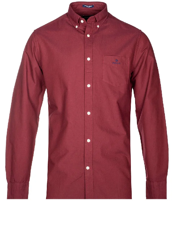 Regular Fit Beefy Oxford Buttondown Shirt Cabernet Red