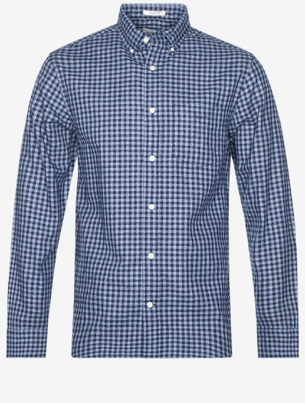 Jaspe Gingham Shirt Marine