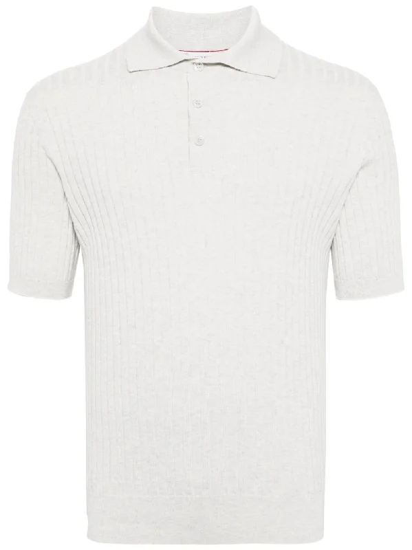 Knitted Cotton Polo Shirt