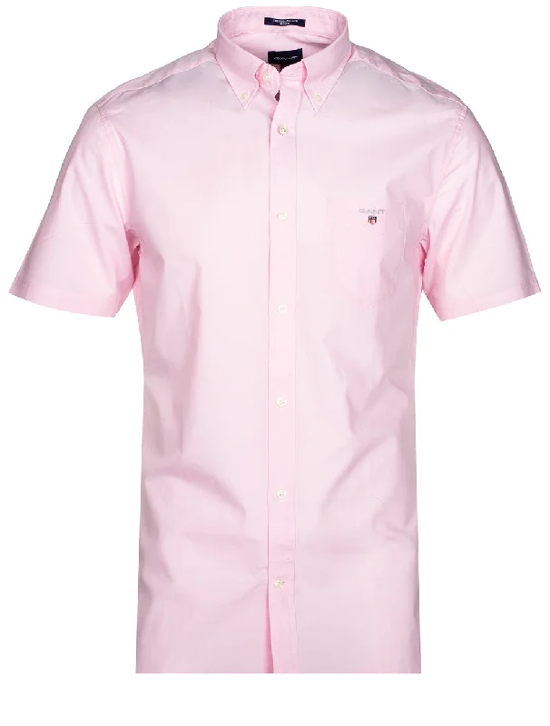 Regular Fit Shortsleeve Broadcloth Shirt California Pink