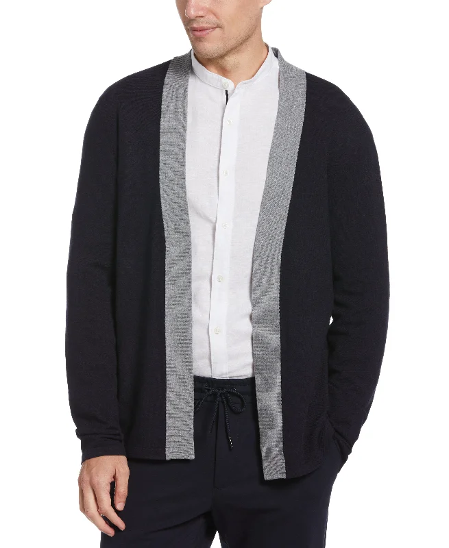 Tech Knit Open Front Cardigan