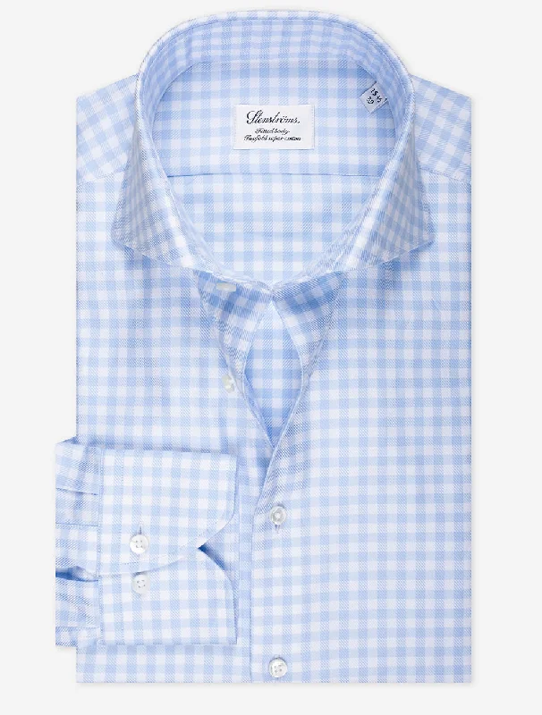 Gingham Check Shirt Blue