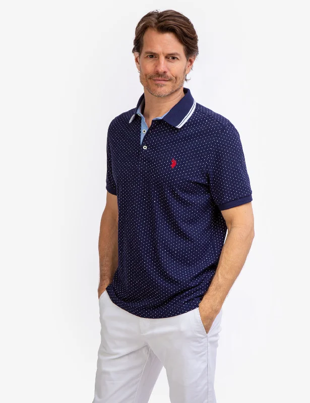 DOT PRINT POLO SHIRT