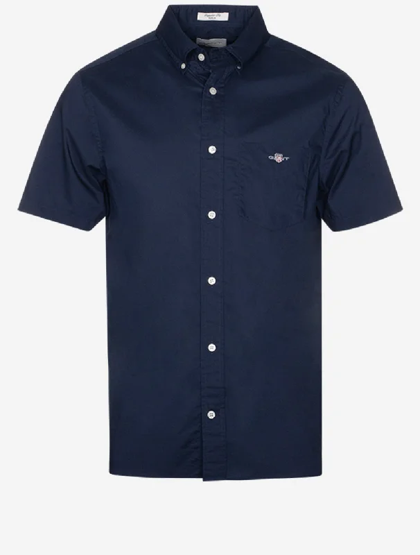 Regular Poplin Short Sleeve Marine