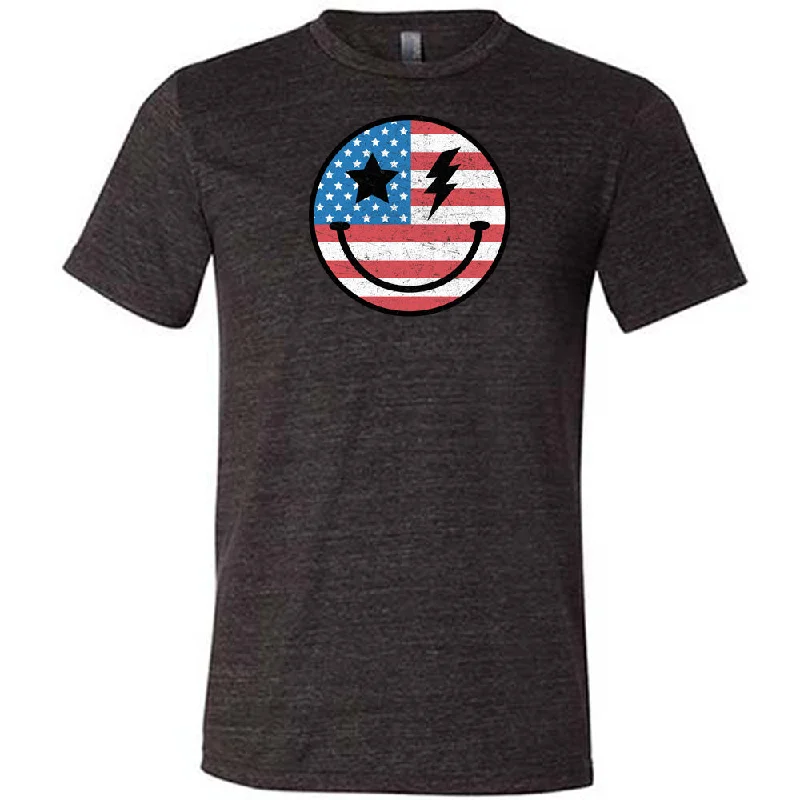 USA Smiley Face Shirt Unisex