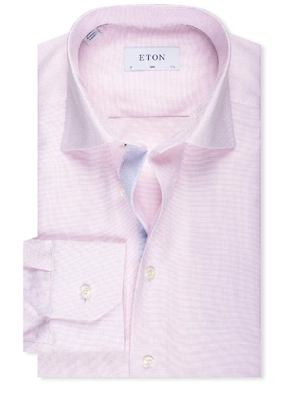 Slim Fit Dobby Shirt Pink