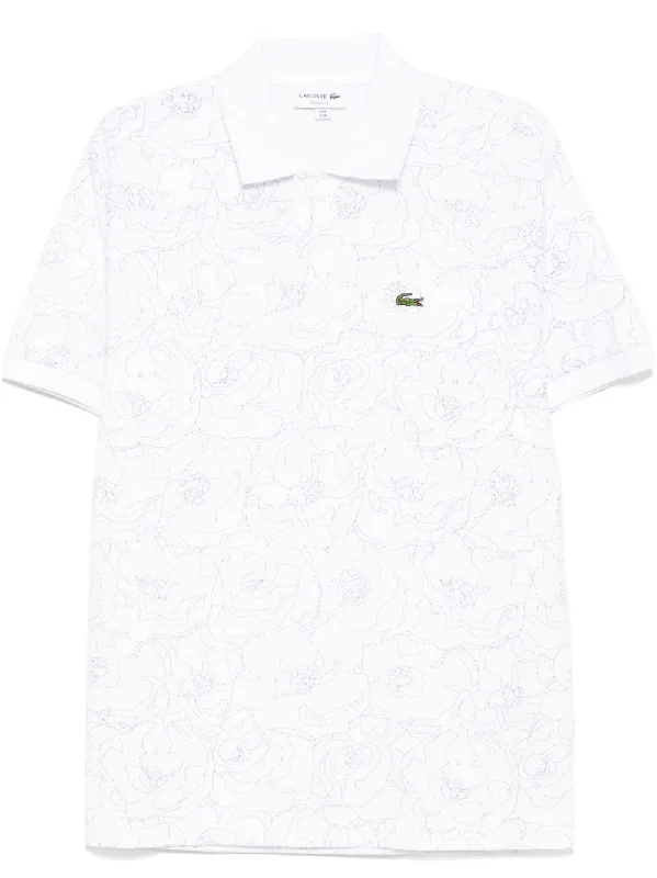 Flower Print L.12.12 Polo Shirt