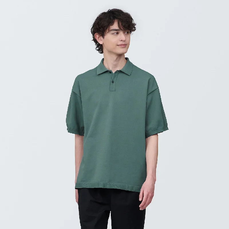 Jersey Knit Short Sleeve Polo Shirt