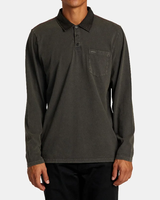 PTC Polo II Long Sleeve Shirt - Pirate Black