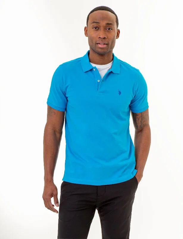 SLIM FIT SOLID PIQUE POLO SHIRT