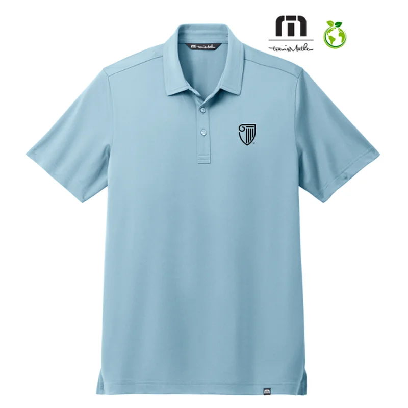 NEW STRAYER TravisMathew Cabana Solid Polo - Light Denim Blue