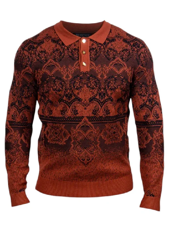 Prestige Polo Sweater JGOR BROWN SW-225