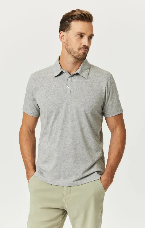 POLO SHIRT IN GREY MELANGE