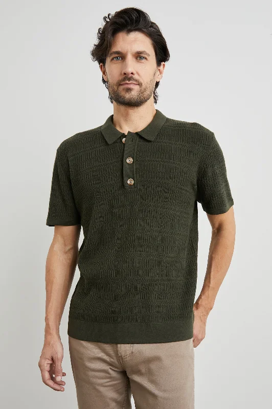 NATHAN POLO SHIRT - ANCIENT OLIVE