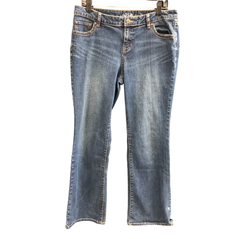 Jeans Boot Cut By Apt 9 In Blue Denim, Size: 12