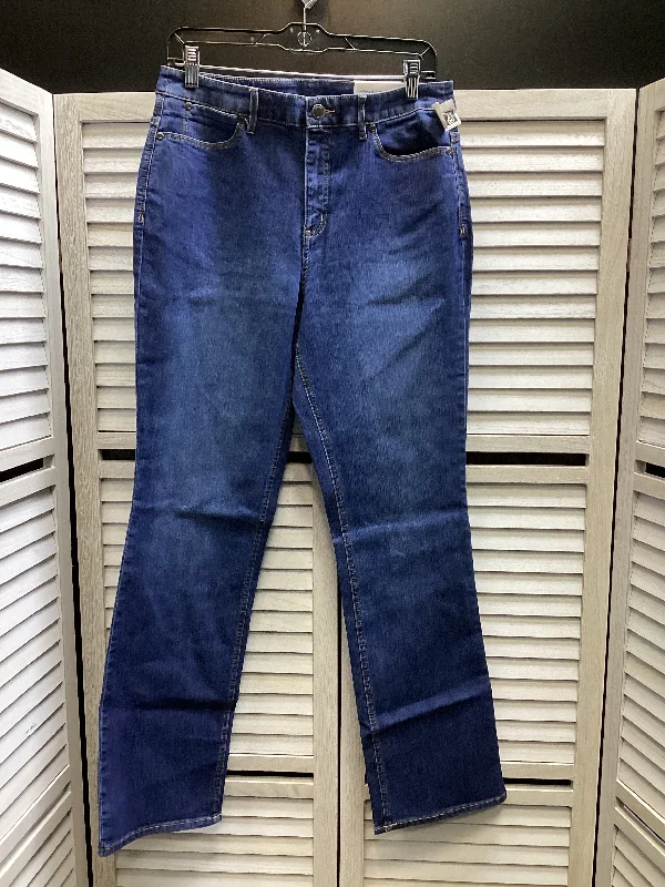 Jeans Boot Cut By Christopher And Banks In Blue Denim, Size: 8