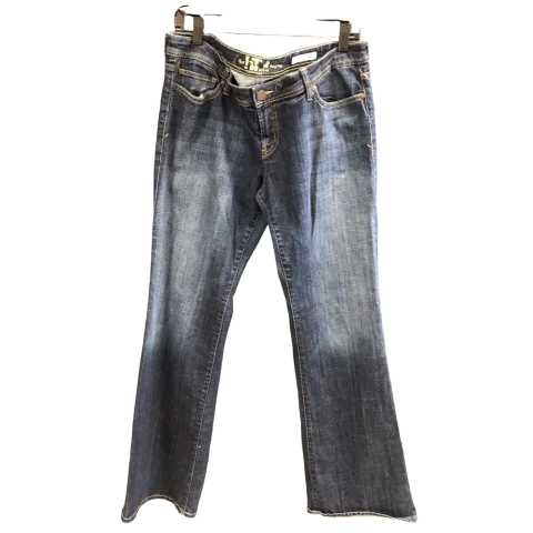 Jeans Boot Cut By It In Blue Denim, Size: 14