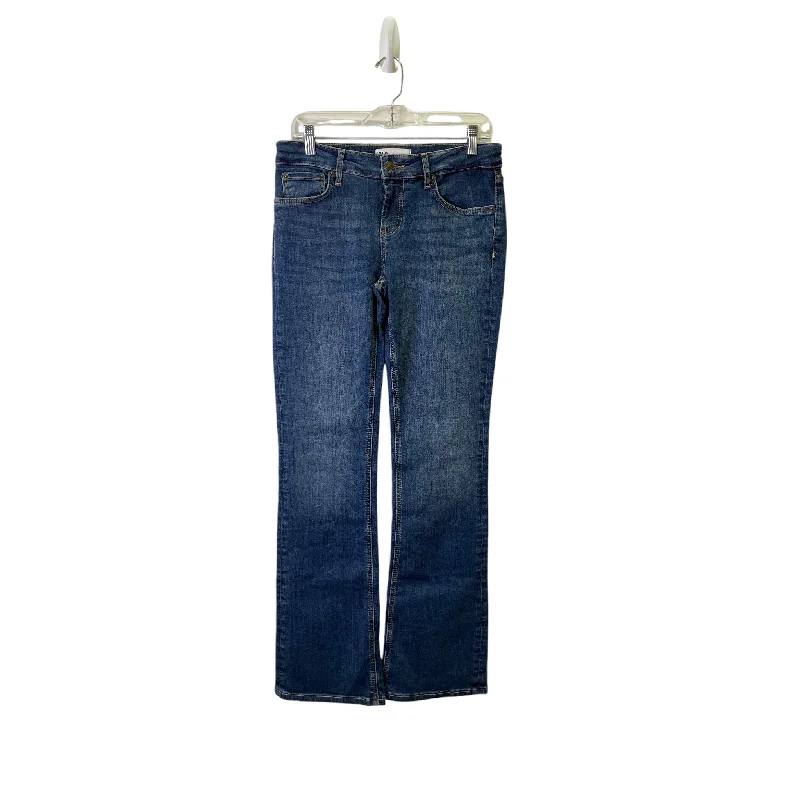 Jeans Boot Cut By Zara In Blue Denim, Size:6