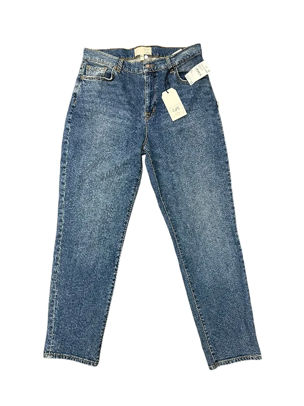 Jeans Cropped By Current/elliott In Blue Denim, Size: 6