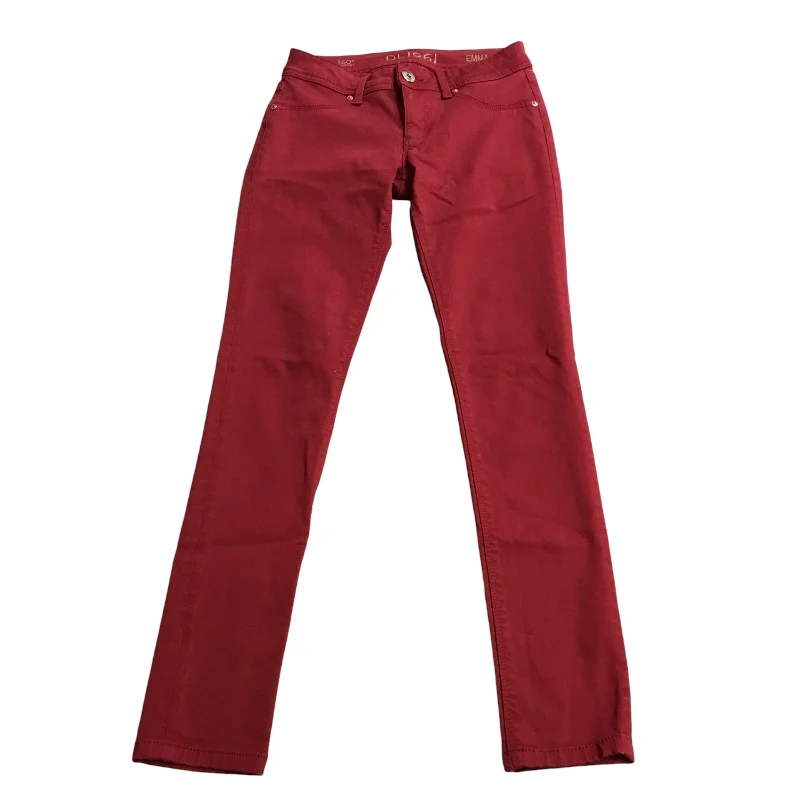 Jeans Skinny By Dl1961 In Denim Red, Size: Xs