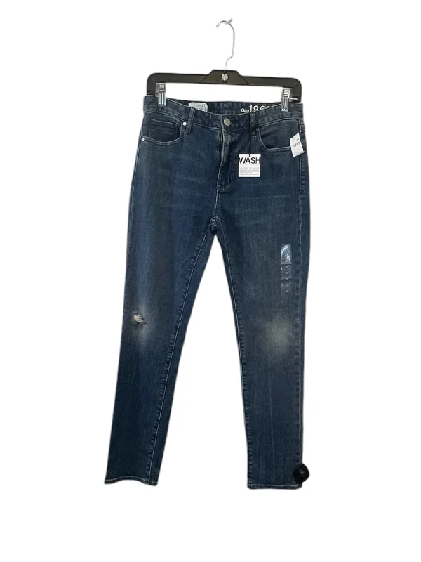 Jeans Skinny By Gap In Blue Denim, Size: 4