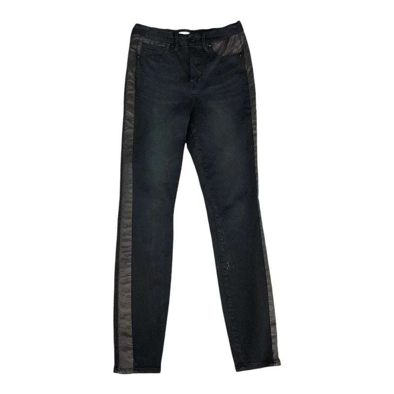 Jeans Skinny By Good American In Black, Size: 6