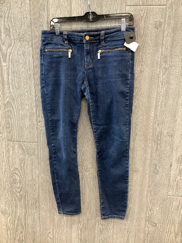 Jeans Skinny By Michael By Michael Kors In Blue Denim, Size: 4