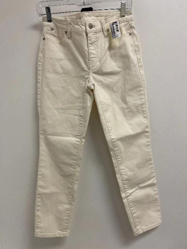 Jeans Skinny By Talbots In Cream, Size: 4