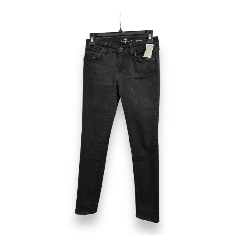 Jeans Straight By 7 For All Mankind In Black, Size: 2