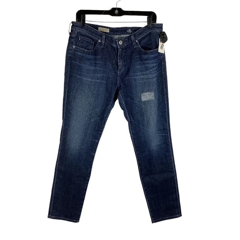 Jeans Straight By Clothes Mentor In Blue Denim, Size: 14 (32)