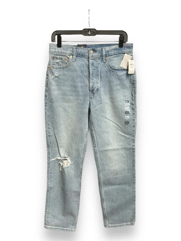 Jeans Straight By Gap In Blue Denim, Size: 8